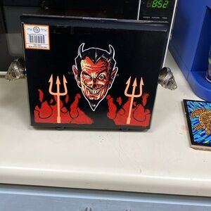 Black and Red Abstract Wall Clock